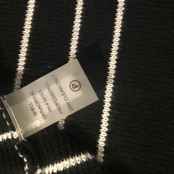 Calvin Klein stripped sweater dress black white - Picture 5 of 8